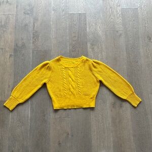 Yellow Hand-Knitted Sweater